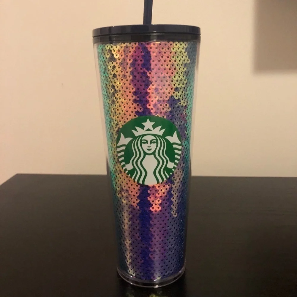 Starbucks Dark Sequin Venti Tumbler